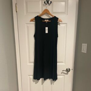 LOFT NWT black tank top dress